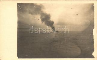 7 db Osztrák-magyar haditengerészeti fotó képeslap / 7 photo postcards of K.u.K Kriegsmarine battles...