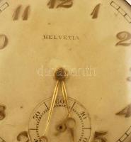 Helvetia ezüst (Ag.) másodpercmutatós zsebóra, működik, jelzett, bruttó:51 g, ezüst (Ag.) monogramos...