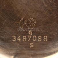 Helvetia ezüst (Ag.) másodpercmutatós zsebóra, működik, jelzett, bruttó:51 g, ezüst (Ag.) monogramos...