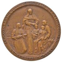 Vastagh Éva (1900-1942) 1935. "IX. Nemzetközi Dermatológiai Kongresszus Budapest" Br jelvény "LUDVIG" gyártói jelzéssel "IX. CONGRESSUS INTERNATIONALIS DERMATOLOGORUM - BUDAPESTINI MCMXXXV" mesterjegy nélkül (27mm) T:2 Hungary 1935. "IXth International Congress of Dermatology - Budapest" Br badge with maker's mark "LUDVIG", Éva Vastagh's work, without signature (27mm) C:XF HV 1409.