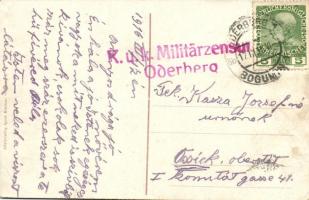 Bohumín, Oderberg; Chemikalienwerk / chemical plant "K.u.K. MILITÄRZENSUR ODERBERG" (EB)