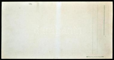 Trieste, Piazza Grande e Porto nuovo; unfolded 3-tile panoramacard