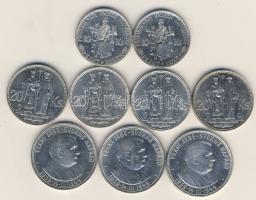 Szlovákia 1944. 10K Ag "kereszttel" + 10K variáns "kereszt nélkül" + 1941. Ag 20...