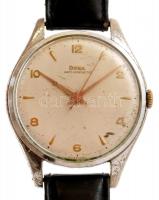 Doxa férfi karóra, müködik, sorszámozott (5699878), számlap szemcsés, bőr szíjjal