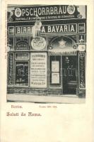 Roma, Rome; Corso 393-394. Deutsches Bierhaus, Birreria Bavaria, Pschorrbräu / Bavarian pub