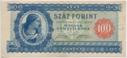 1946. 100Ft vízjeles T:III Adamo F26