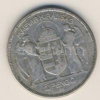 1930. 5P Ag "Horthy jobbra" T:3