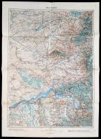 1916 Versecz (és környéke), katonai térkép, A. M. Kir. Állami Térképészet, 62x47cm