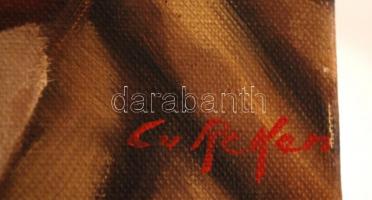 Olvashatatlan jelzéssel: Fiú portré. Olaj, vászon, 30×24 cm