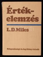 Miles, L. D.: Értékelemzés. Bp., 1973, Közgazdasági és Jogi Könyvkiadó. Vászonkötésben, jó állapotban.