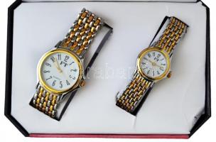 FT női és férfi karóra(2 db) eredeti dobozában, szép állapotban, nem kipróbált állapotban