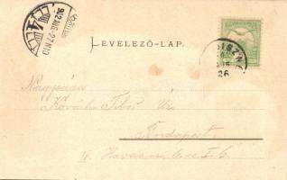 Kisdisznód, Michelsberg; Vár, Burg, Verlag G. A. Seraphin / coat of arms litho