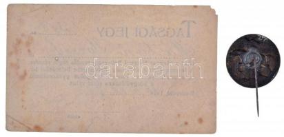 Szamosi Soós Vilmos (1885-1972) 1920. "Magyar Nemzeti Szövetség 1919" Br jelvény tagsági j...