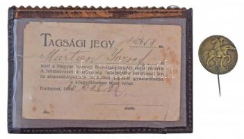 Szamosi Soós Vilmos (1885-1972) 1920. "Magyar Nemzeti Szövetség 1919" Br jelvény tagsági j...