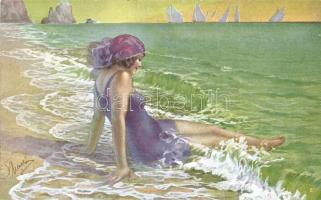 Lady on the beach, Selectio Serie 1036-1