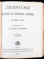 Zsebatlasz naptárral és statisztikai adatokkal az 1917. évre. Szerk.: Bátky Zsigmond. Bp., 1916, Mag...