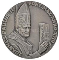 Vatikán 1996. "II. János Pál" jelzett Ag emlékérem eredeti tokban. Szign.: C. Dzwigaj (39,65g/0.986/44mm) T:2 Vatican 1996. "John Paul II" hallmarked Ag medal in original case. Sign.: C. Dzwigaj (39,65g/0.986/44mm) C:XF