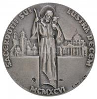 Vatikán 1996. "II. János Pál" jelzett Ag emlékérem eredeti tokban. Szign.: C. Dzwigaj (39,...