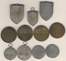 11db régi sportérem 1900-as évek elejétől az 1930-as évekig T:2 többségében,3