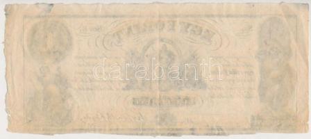 1852. 1Ft "Kossuth bankó" kitöltetlen "E" T:III 
Hungary 1852. 1 Forint "E...