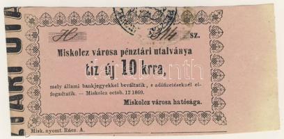 Miskolc 1860. 10kr T:I