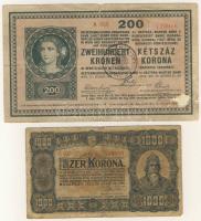 Korona tétel 1904-1923. összesen 18db, sok jobbal T:vegyes I,II,III,IV