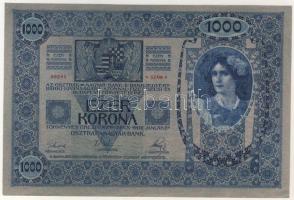 1902. 1000K magyar oldal sorozatszámának 2 utolsó számjegye erősen felcsúszva T:I