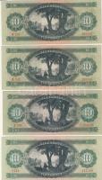 1962. 10Ft (2x) egymásutáni sorszámokkal T:I, 1969,1975. 10Ft T:I, 20Ft 1962,1965 (2x),1969 (3x) T:I...