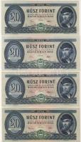 1962. 10Ft (2x) egymásutáni sorszámokkal T:I, 1969,1975. 10Ft T:I, 20Ft 1962,1965 (2x),1969 (3x) T:I...