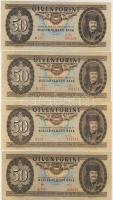 50Ft 1965 T:II, 1969 (2x) T:II+,II, 1975 (2x) T:II+, 1980,1986,1989 T:II+ + 100Ft 1949 (2x) T:II/III, 1960. T:II/III, 1962,1968 T:II+, 1975 T:II/III, 1980,1982 T:II+ Összesen 16db bankjegy.