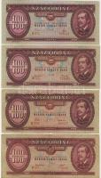 50Ft 1965 T:II, 1969 (2x) T:II+,II, 1975 (2x) T:II+, 1980,1986,1989 T:II+ + 100Ft 1949 (2x) T:II/III...