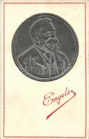 Friedrich Engels, Minerva silver Emb. (non PC)