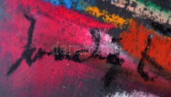 Jándi jelzéssel: Kisváros. Pasztell, papír, üvegezett keretben, 25×33 cm