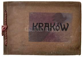 cca 1900 Krakkó képes füzet 20 képpel / Krakow booklet with 20 photo prints. 20x14 cm