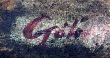 Gáti jelzéssel: Asztali csendélet. Akvarell, karton, 20×29  cm