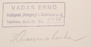cca 1940 Vadas Ernő (1899-1962)  Krasznahorka vára.  Pecséttel jelzett fotó. 18x24 cm