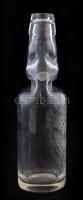 "Major László szikvízgyára Nagyrév" feliratú régi, jópofa golyós szódásüveg, m: 24 cm