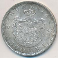 Románia 1944. 500L Ag T:2 ph., kis patina
Romania 1944. 500 Lei Ag C:XF edge error, small patina