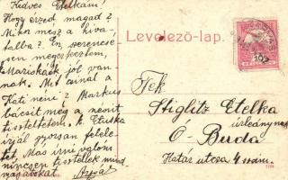 Szarvas, Kir. Járásbíróság, kislányok; Müller Károly kiadása (EK)