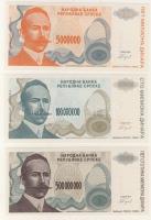 Bosznia Hervegovina/Szerb Köztársaság 1993. 5000D-500.000.000D 7klf bankjegy T:I