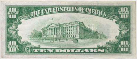 Amerikai Egyesült Államok 1934A 10$ "Alexander Hamilton" T:I-,II apró sarokhajlás és sarok...