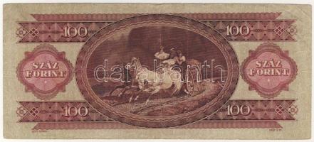 1949. 100Ft erősen lecsúszott "2" sorszámmal! T:II-