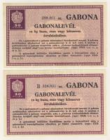 1931. Gabonalevél 30f 2klf típusú ("B" és betű nélküli) T:I,I-