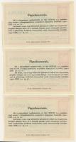 1931. Gabonalevél 3P (3x) kis ugrású sorszámokkal T:I,I-