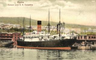 Fiume, Cunard Line SS Carpathia (fl)