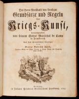 Puysegur, (A.M.J.de Chastenet): Grundsätze und Regeln der Kriegs-Kunst...übersetzt von G. R. Fäsch. ...