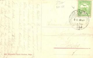 Baja, Szent István tér, Városháza, Mittler Izidor üzlete, kiadja Wurmfeld Gyula (EK)