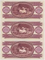 1989. 100Ft (6x) sorszámkövetők T:I,I-