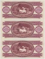 1989. 100Ft (6x) sorszámkövetők T:I,I-