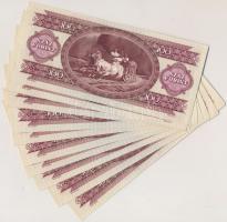 1989. 100Ft (14x) sorszámkövetők T:I,I-